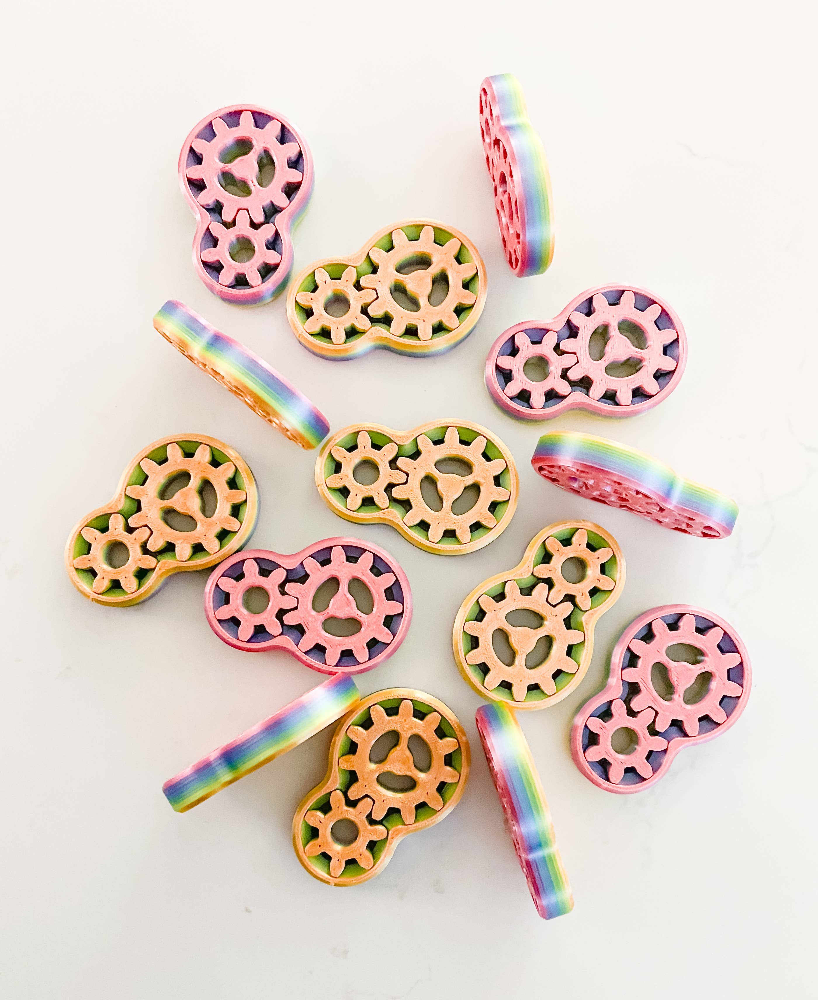 Rainbow Double Spinning Gear Fidget, Sensory, Autism Toy – Quirky Fidgets