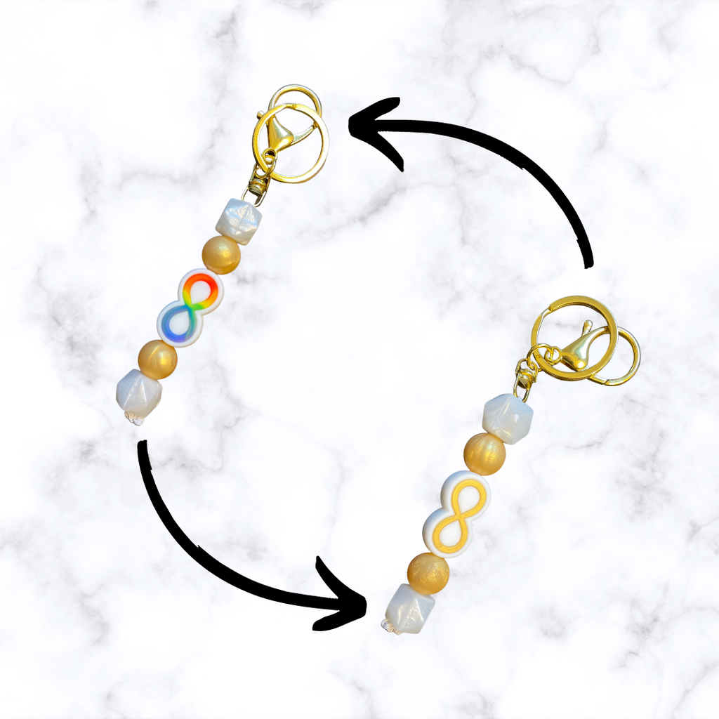 Gradient Spectrum Fidget Keychain – Quirky Fidgets